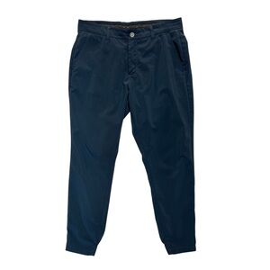 Primo Jogger Pants Mens 32 Short Blue Golf Performance Stretch Tapered Ankle Zip